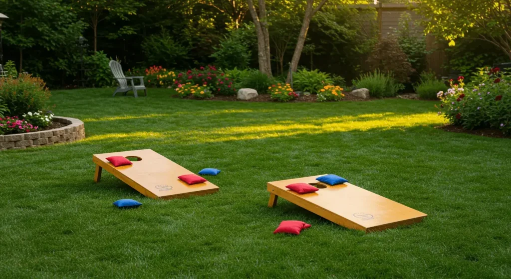 Master the technique of learning cornhole toss.