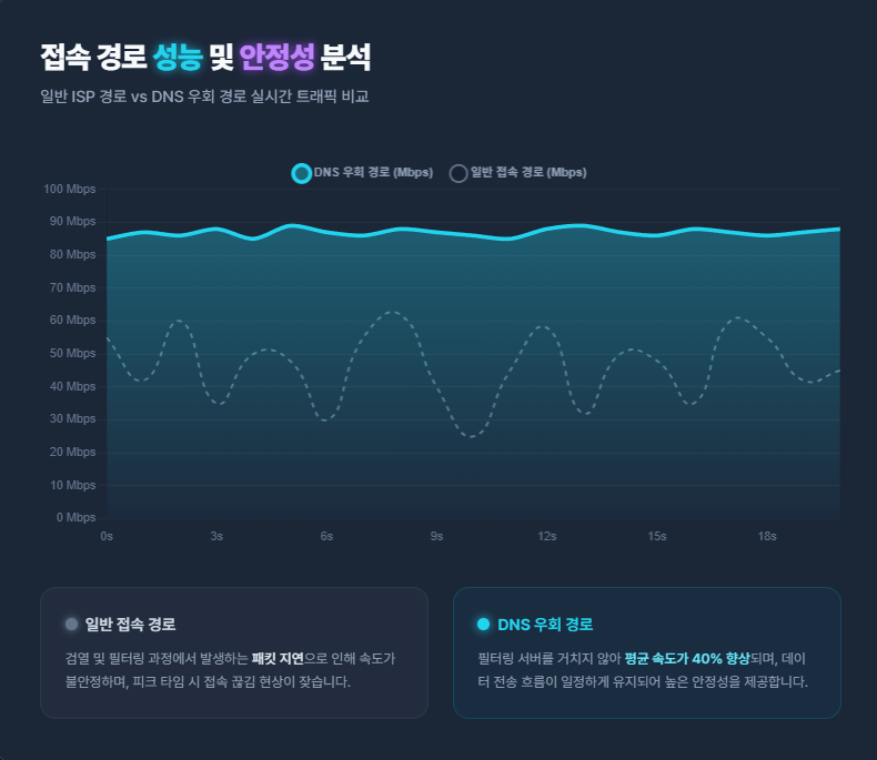 접속 경로 성능 및 안정성 분석 접속 경로 성능 및 안정성 분석